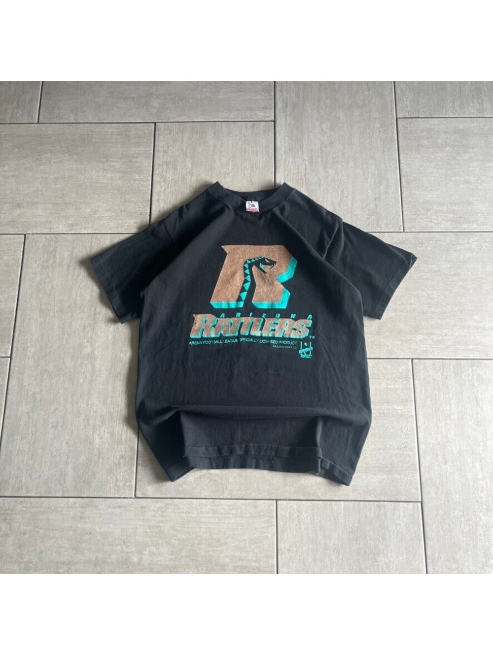 Vintage Fruit of the Loom Arizona Rattlers Graphic T-Shirt Black L